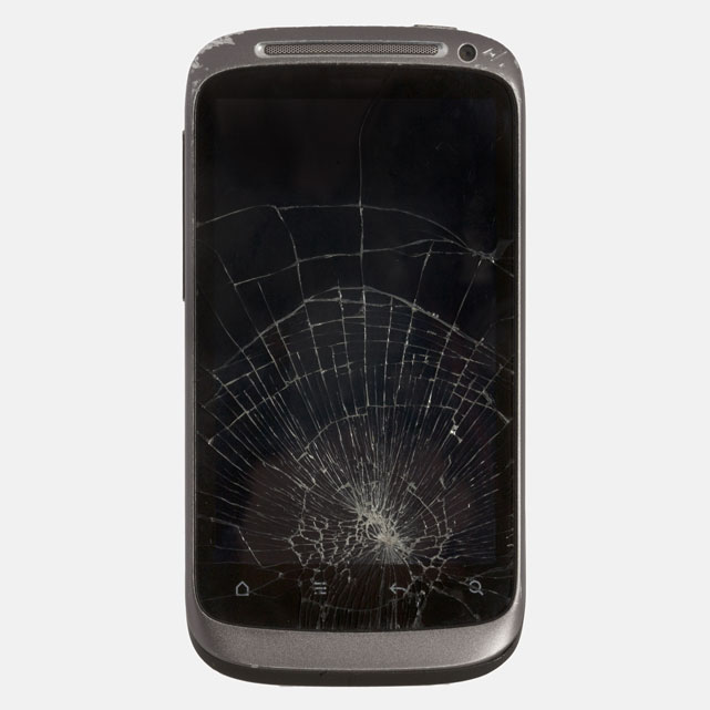 Cracked Phone Screen Protected by Guard Assure Mobile Insurance Plus and Premium Packages